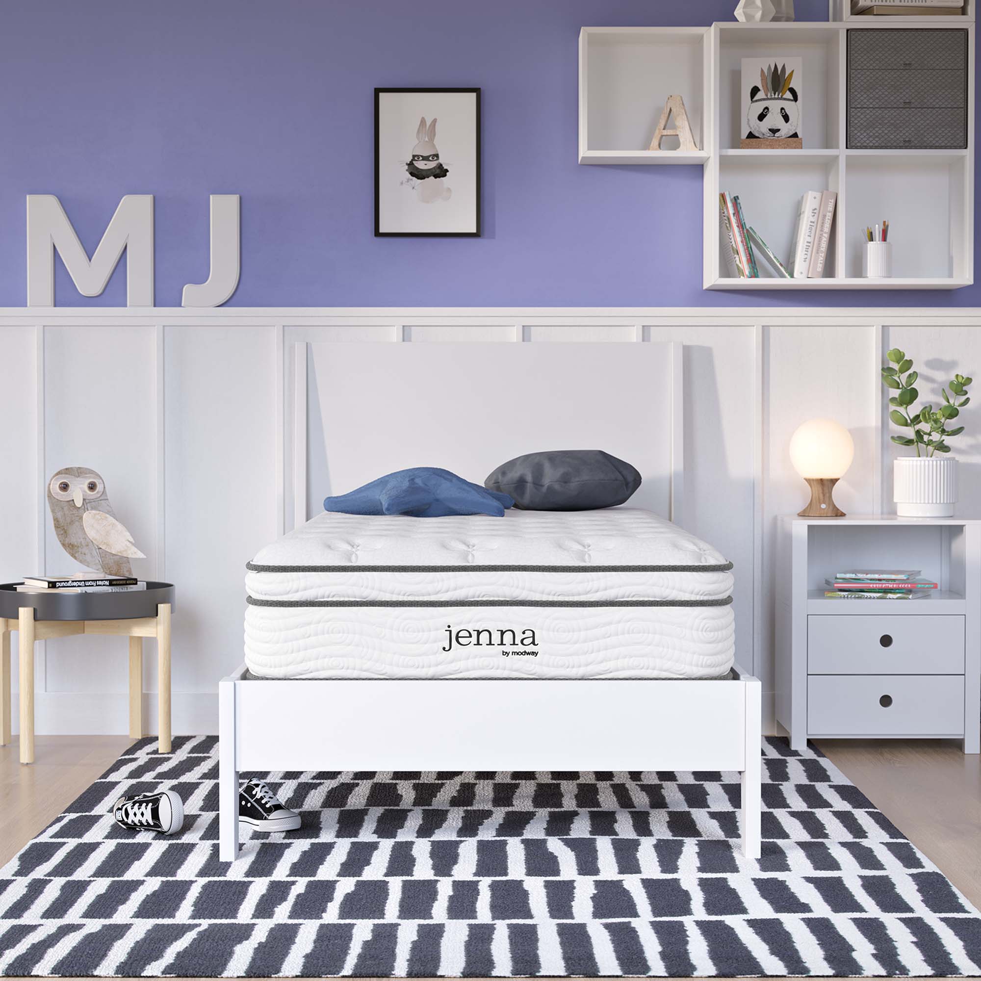 Jenna 10" Innerspring and Foam Twin XL Mattress - White