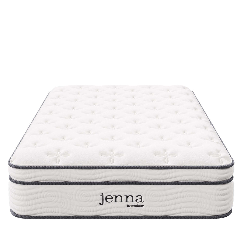 Jenna 10" Innerspring and Foam Twin XL Mattress - White