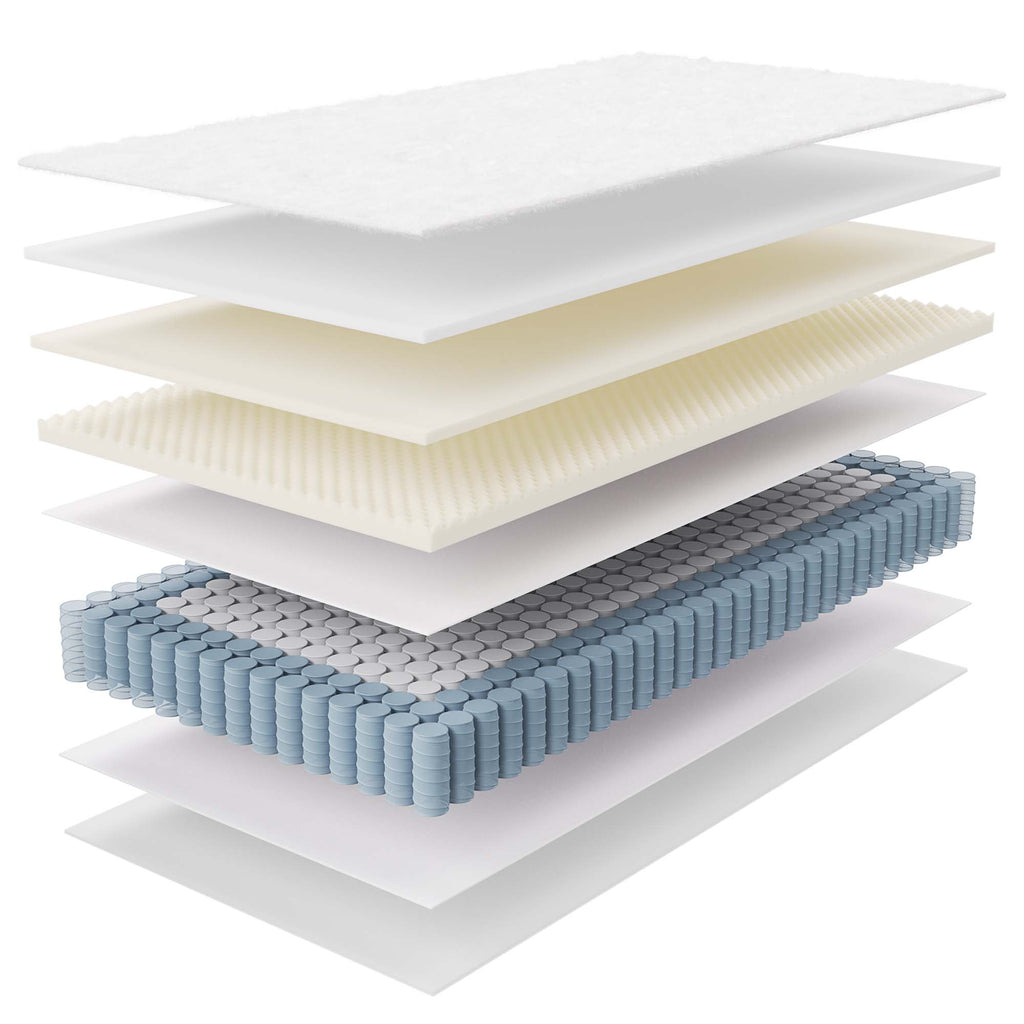 Jenna 10" Innerspring and Foam Twin XL Mattress - White