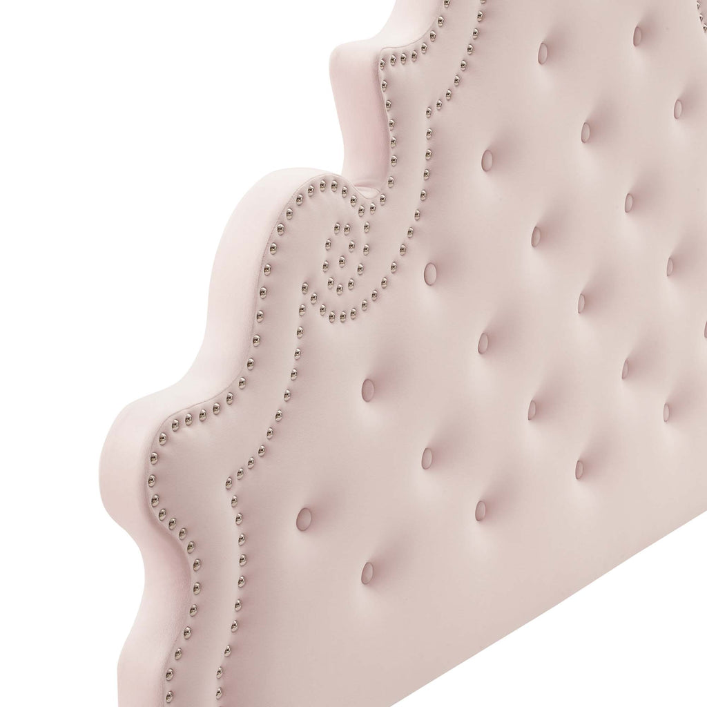Diana Tufted Performance Velvet Full/Queen Headboard - Pink