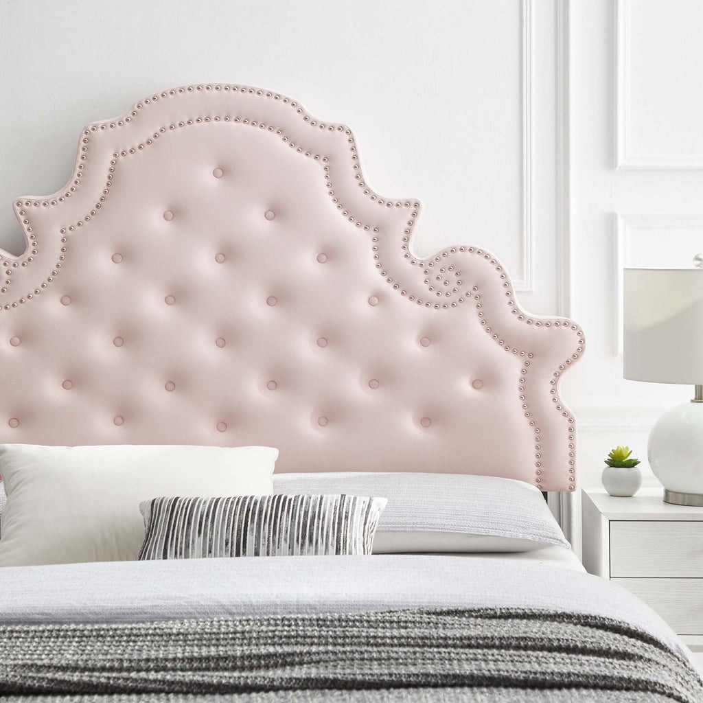 Diana Tufted Performance Velvet Full/Queen Headboard - Pink