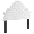 Diana Tufted Performance Velvet Full/Queen Headboard - White