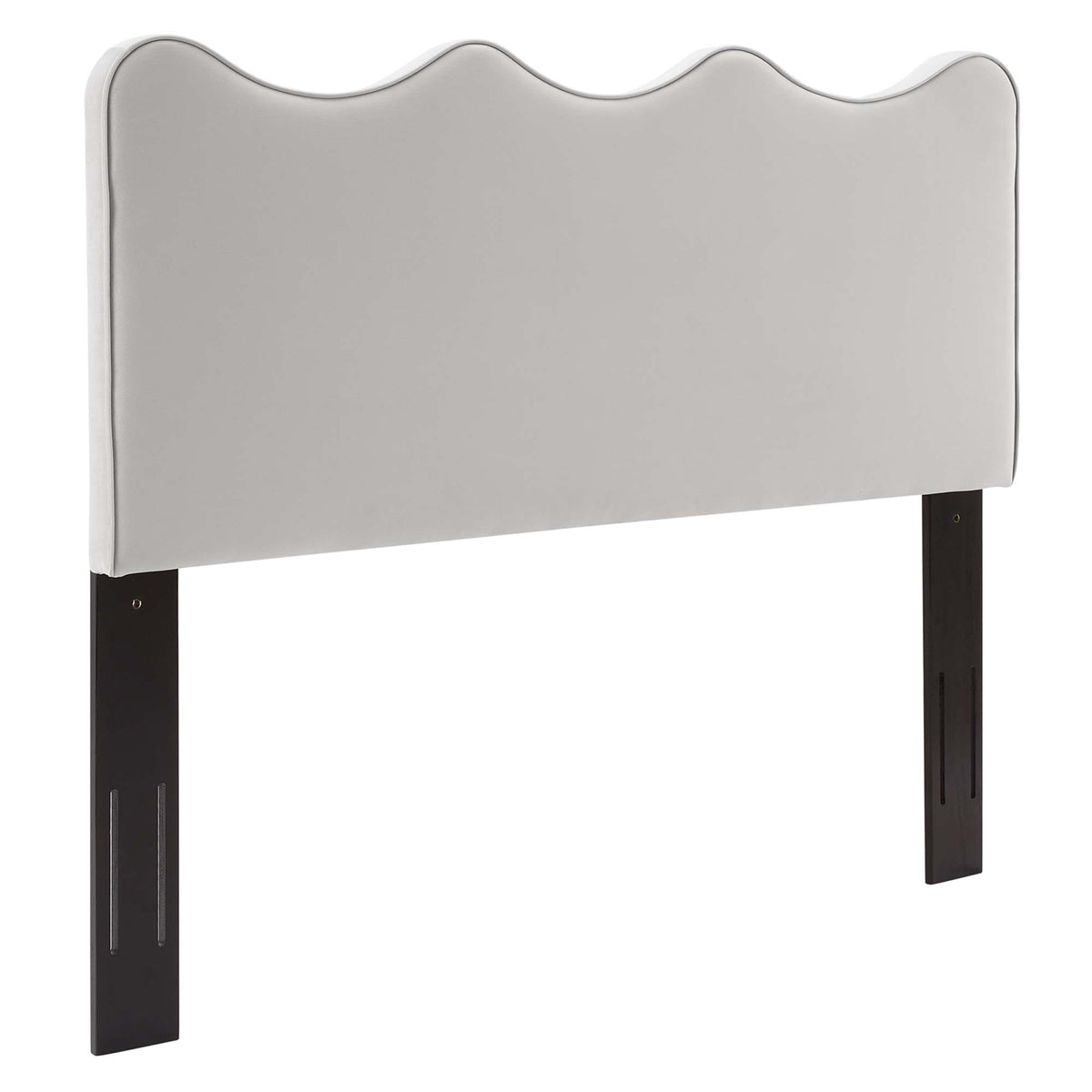 Athena Performance Velvet Twin Headboard - Light Gray