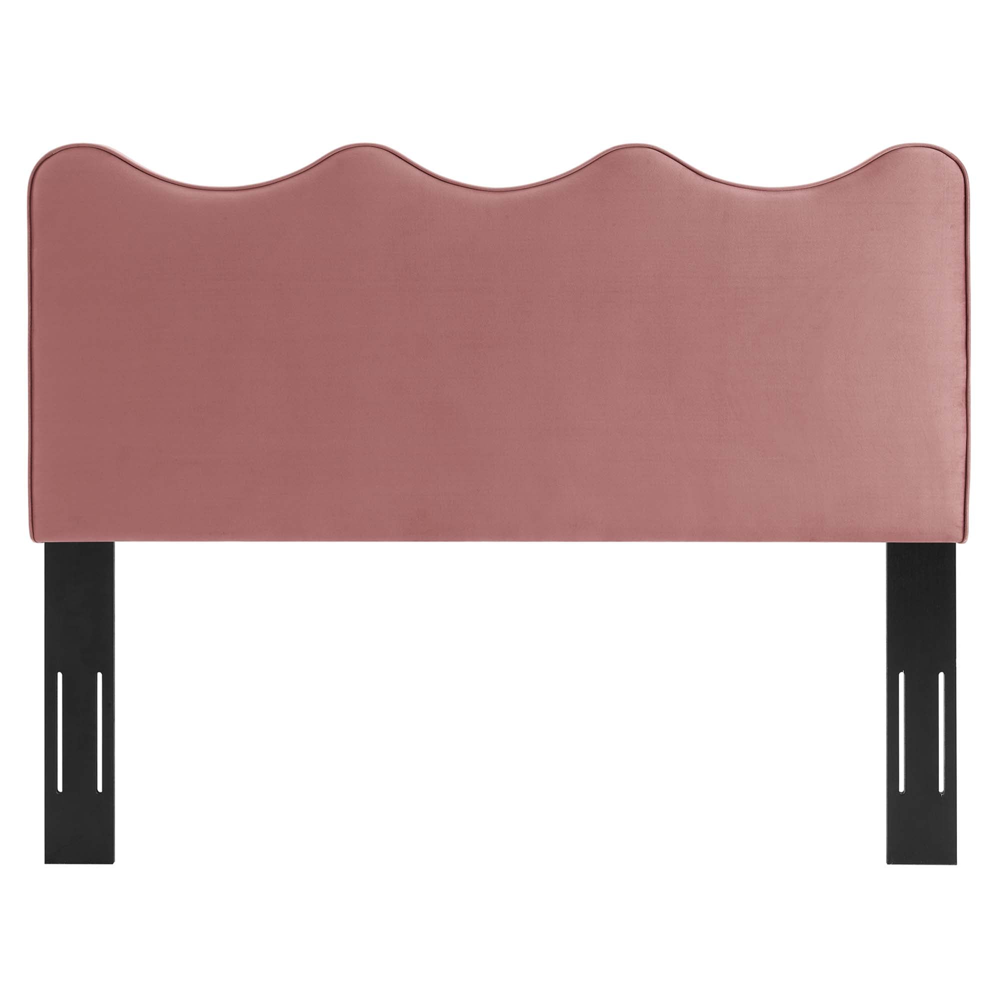Athena Performance Velvet Full/Queen Headboard - Dusty Rose