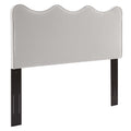 Athena Performance Velvet Full/Queen Headboard - Light Gray
