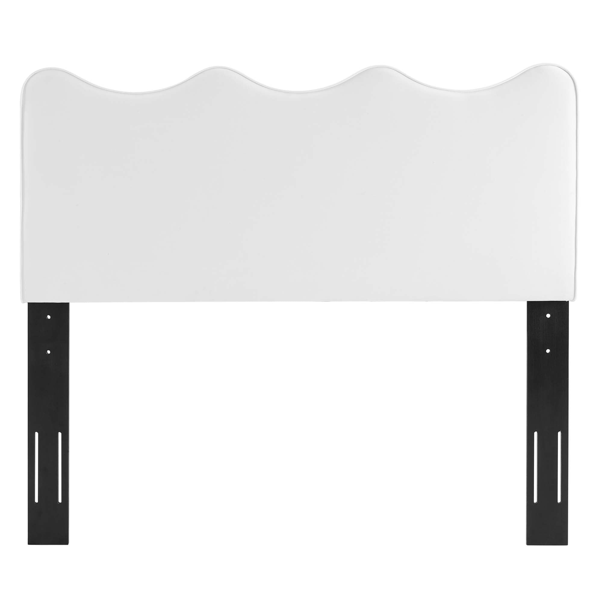 Athena Performance Velvet Full/Queen Headboard - White