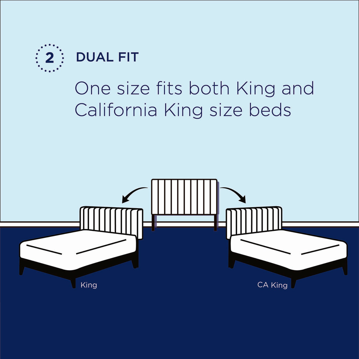 Athena Performance Velvet King/California King Headboard - Light Gray