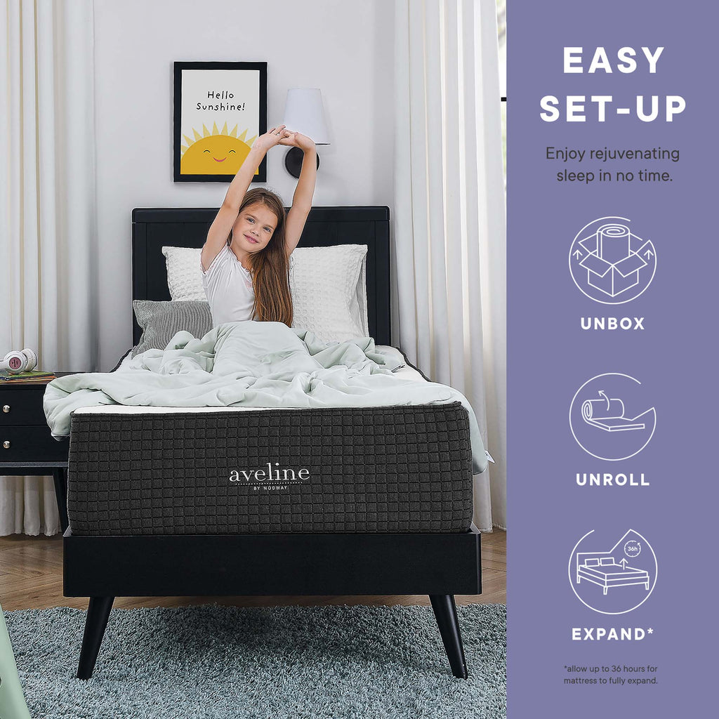 Aveline 12" Memory Foam Twin Mattress - White