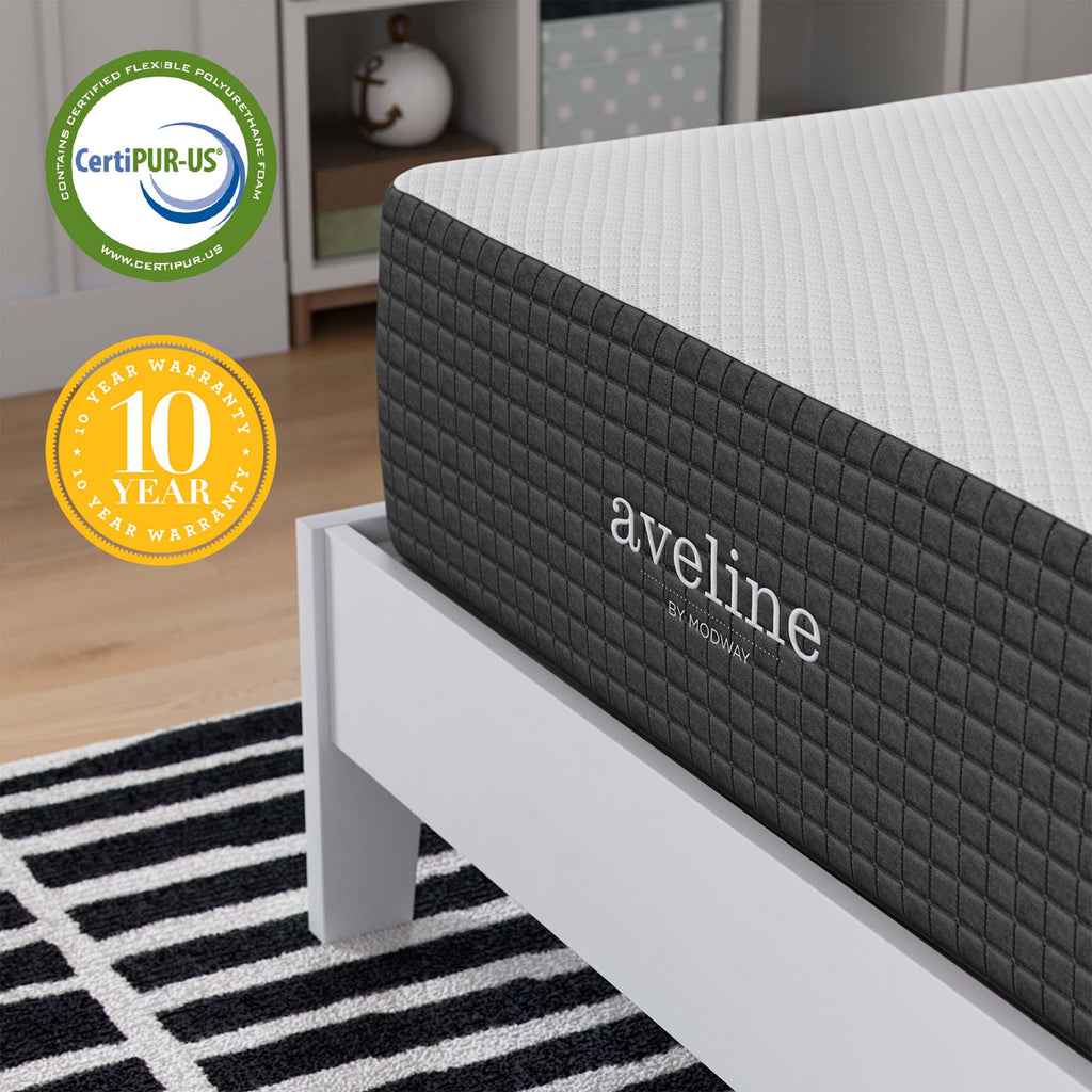 Aveline 12" Memory Foam Twin Mattress - White