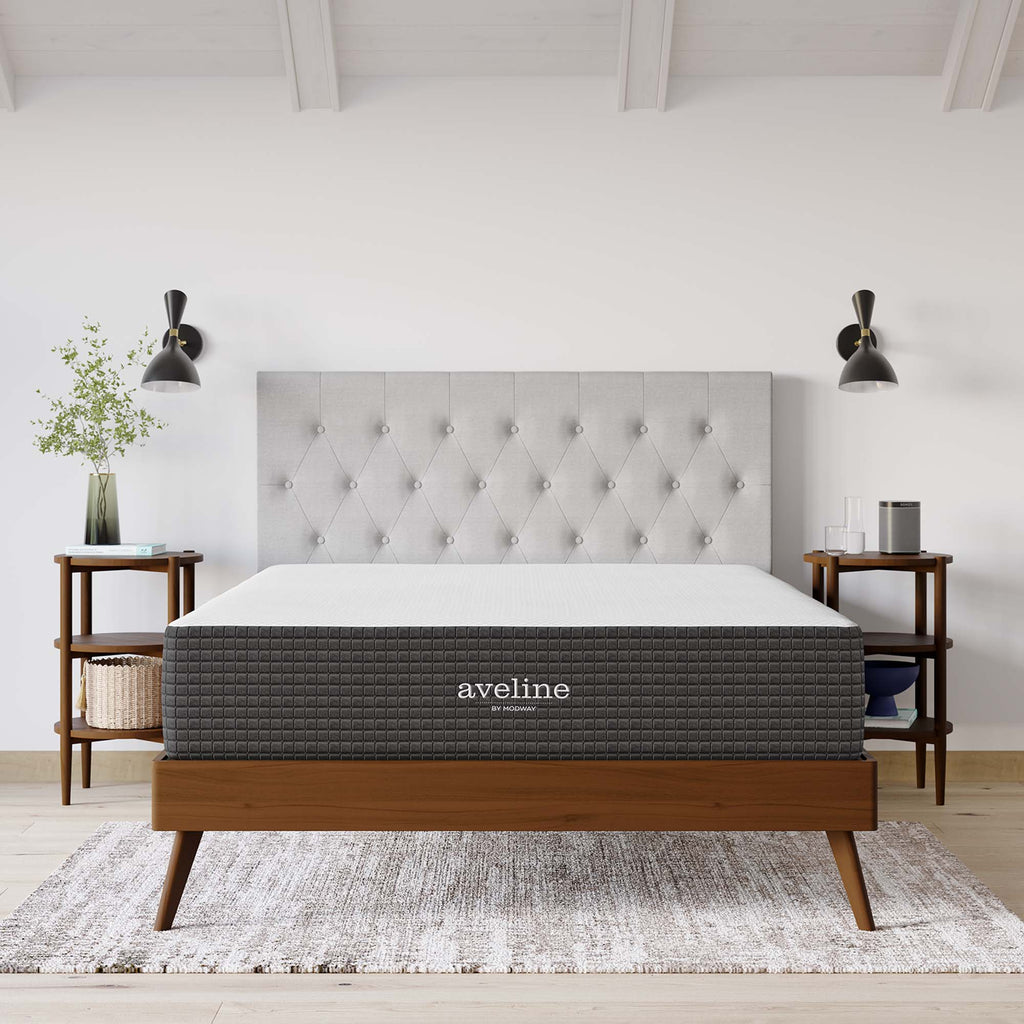 Aveline 12" Memory Foam King Mattress - White