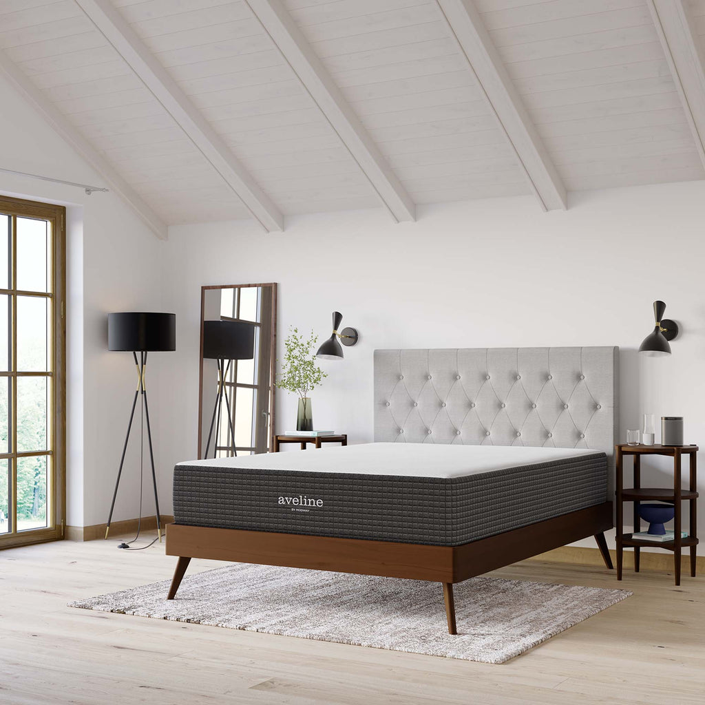 Aveline 12" Memory Foam King Mattress - White