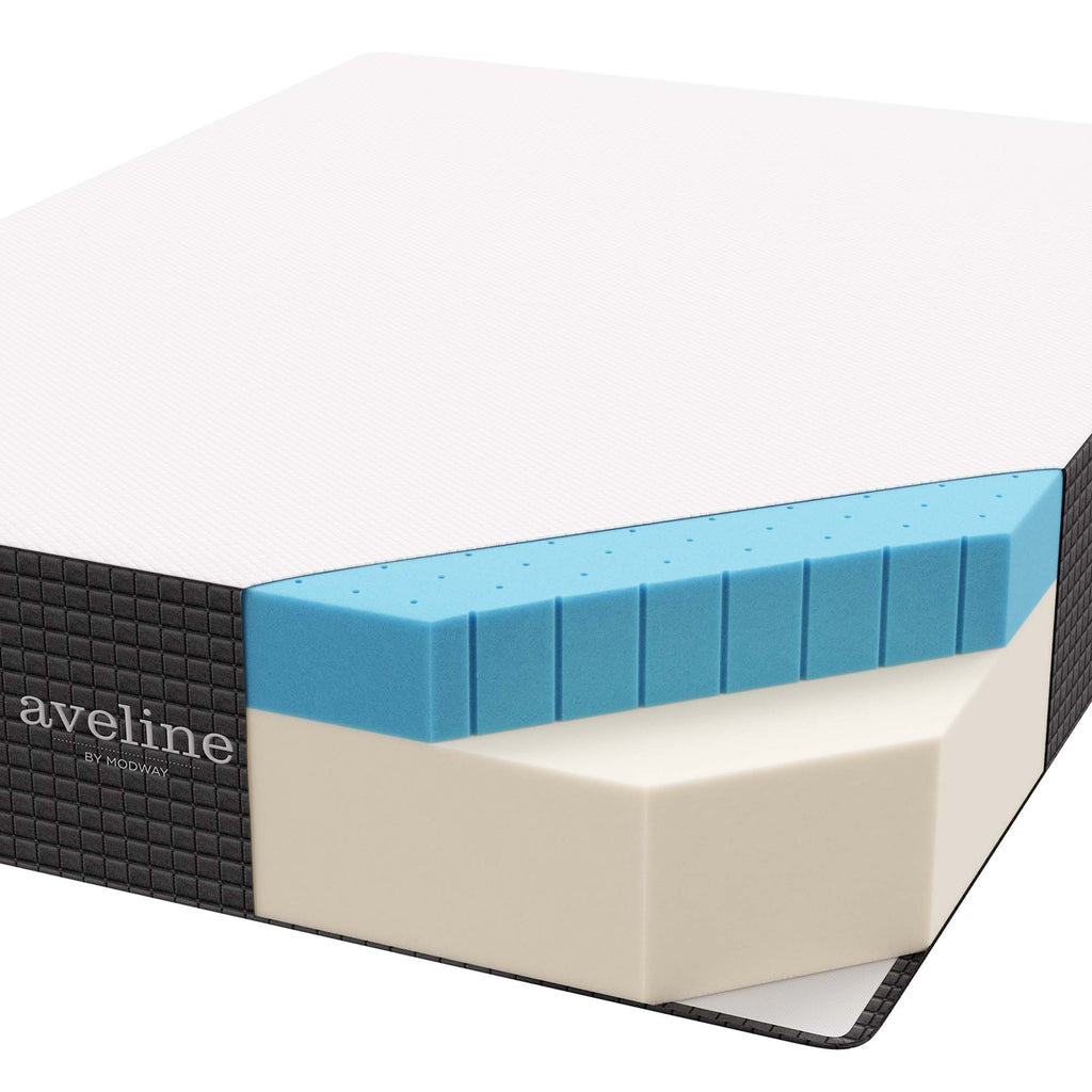 Aveline 14" Memory Foam Twin Mattress - White