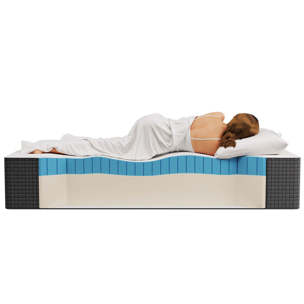 Aveline 14" Memory Foam Twin Mattress - White