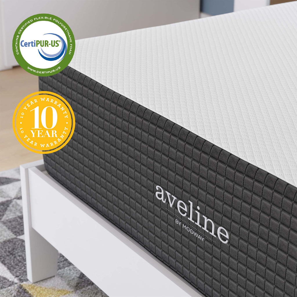 Aveline 14" Memory Foam Full Mattress - White