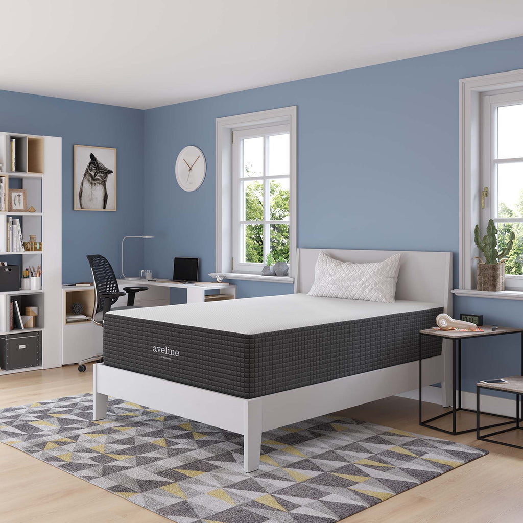 Aveline 14" Memory Foam Full Mattress - White