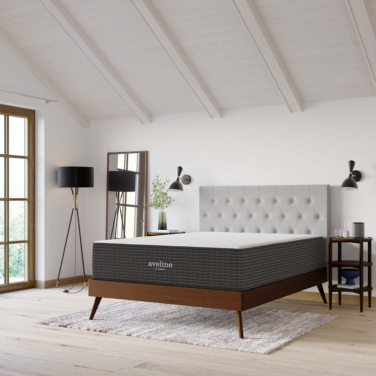 Aveline 14" Memory Foam Queen Mattress - White