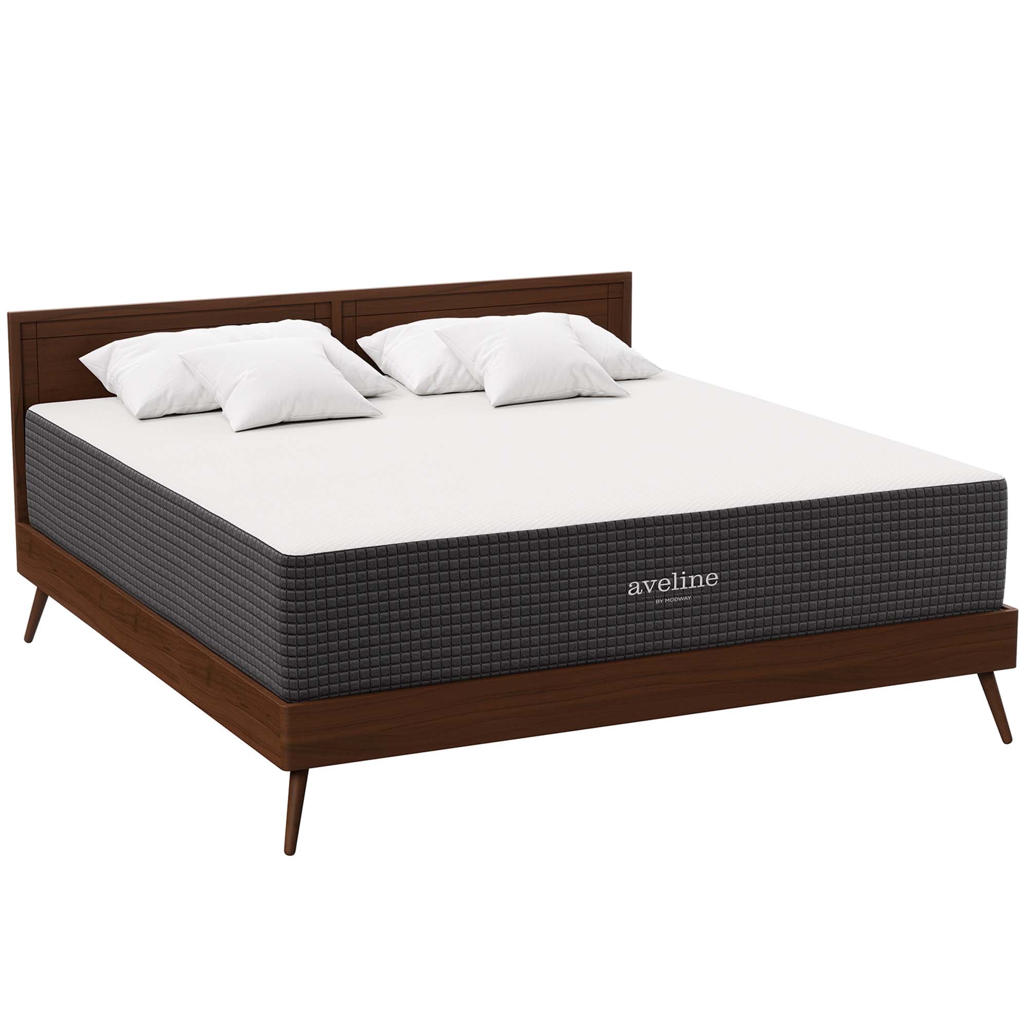 Aveline 14" Memory Foam King Mattress - White