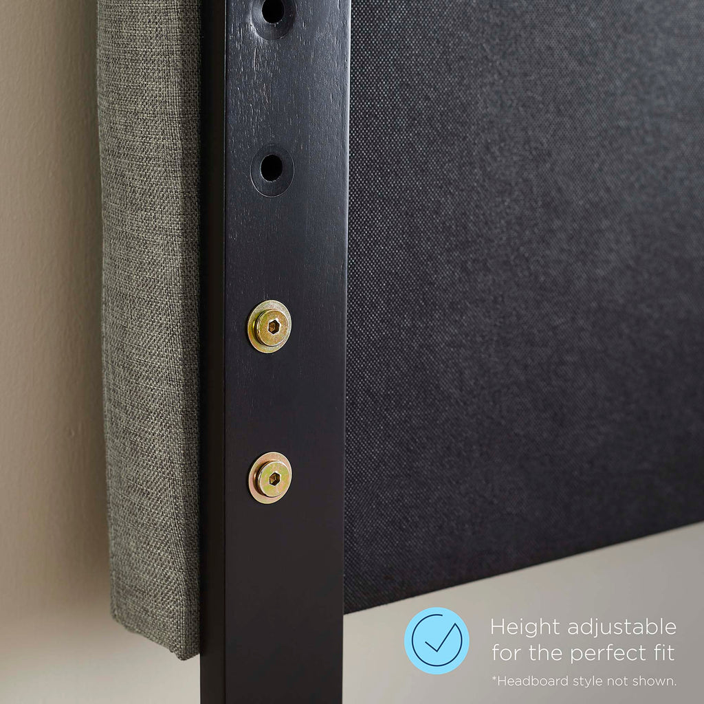 Marlee Wood King Platform Bed With Splayed Legs - Walnut