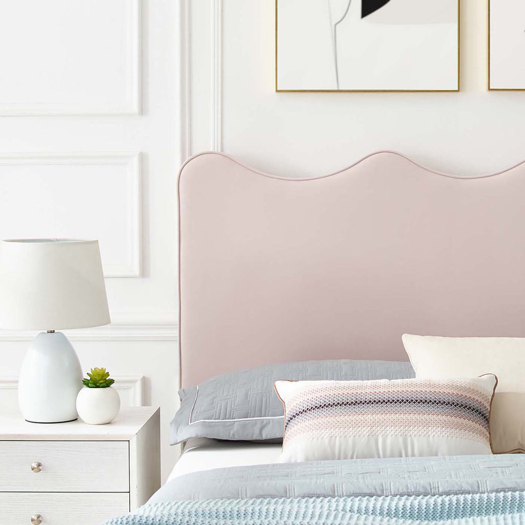 Current Performance Velvet Twin Platform Bed - Pink (MOD-6727-PNK)