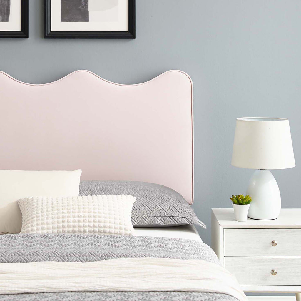 Current Performance Velvet Twin Platform Bed - Pink (MOD-6729-PNK)