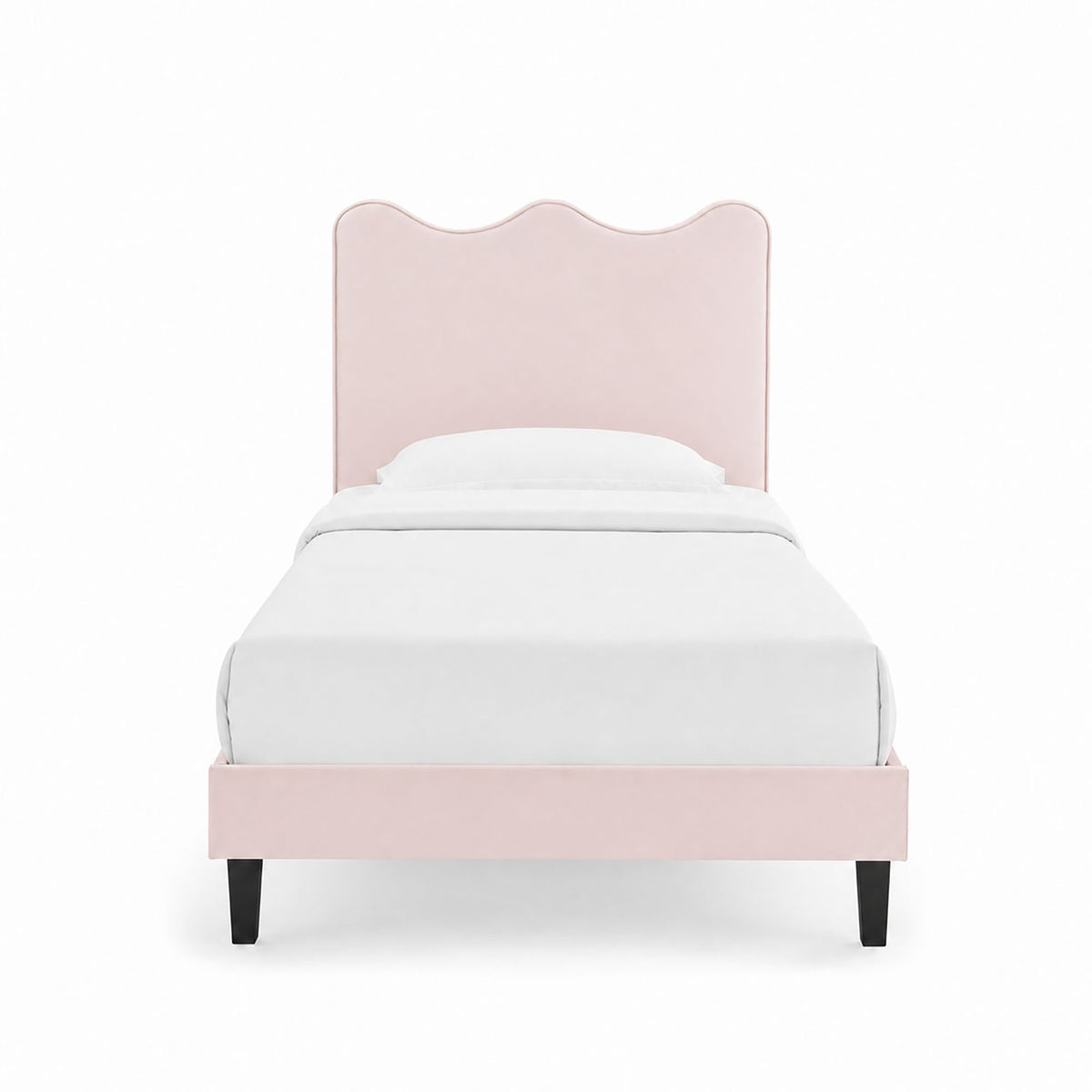 Current Performance Velvet Twin Platform Bed - Pink (MOD-6729-PNK)