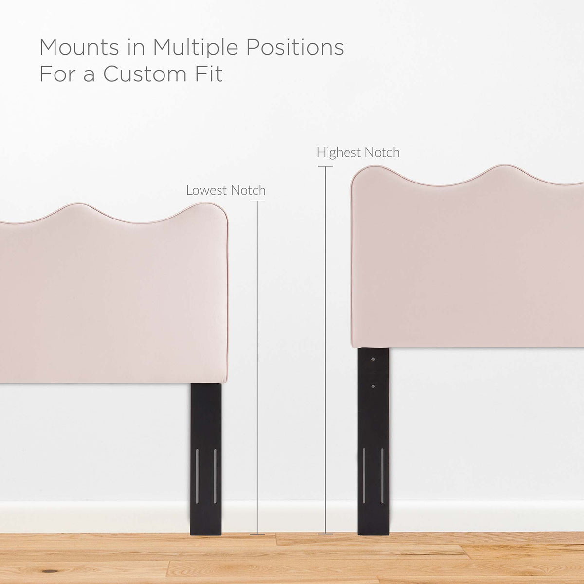 Current Performance Velvet Twin Platform Bed - Pink (MOD-6729-PNK)