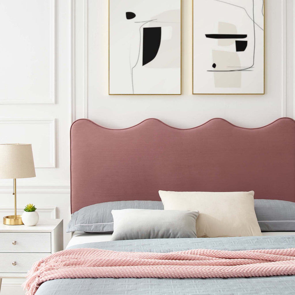 Current Performance Velvet Full Platform Bed - Dusty Rose