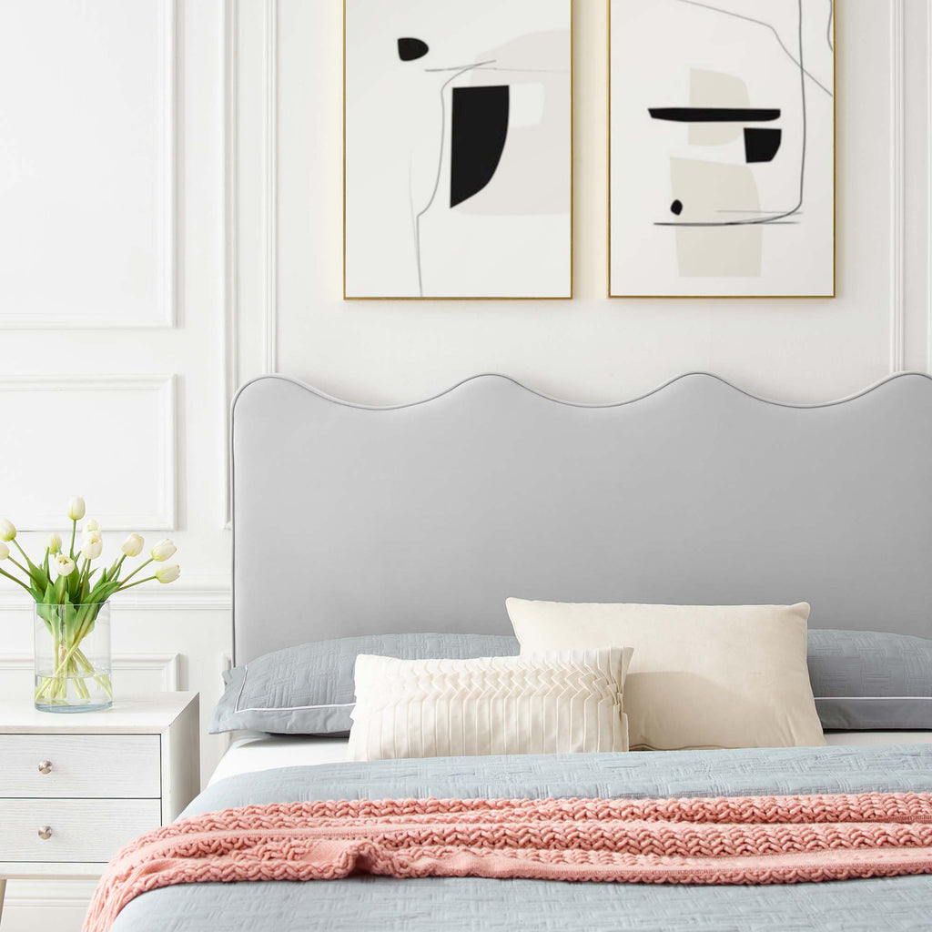 Current Performance Velvet Full Platform Bed - Light Gray (MOD-6730-LGR)