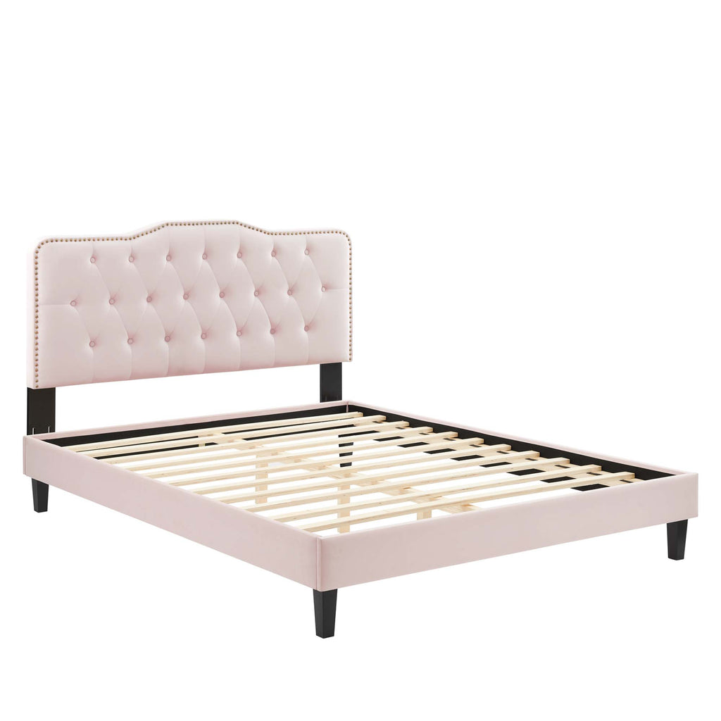 Amber Full Platform Bed - Pink (MOD-6783-PNK)