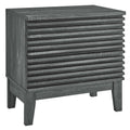 Render Two-Drawer Nightstand - Charcoal
