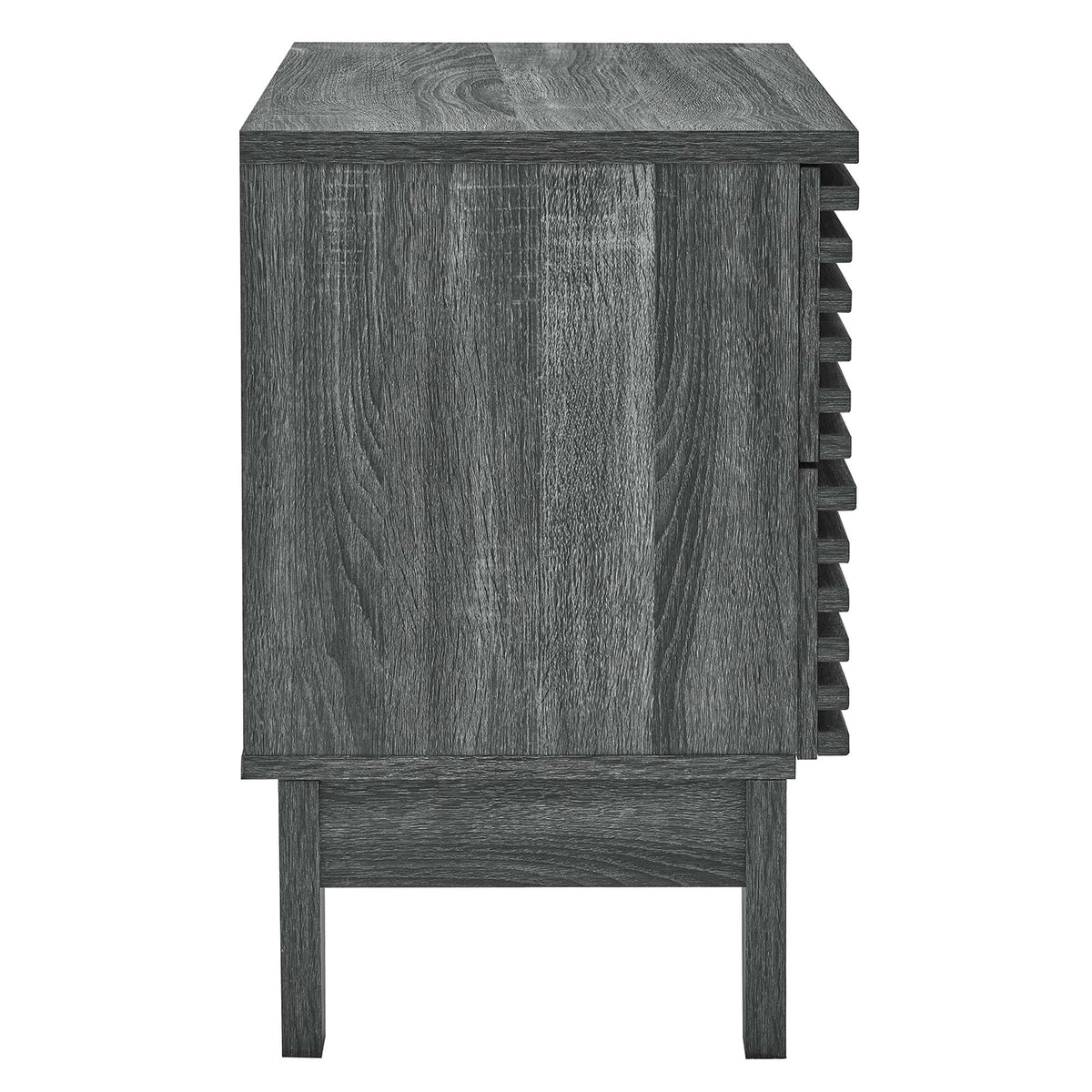 Render Two-Drawer Nightstand - Charcoal