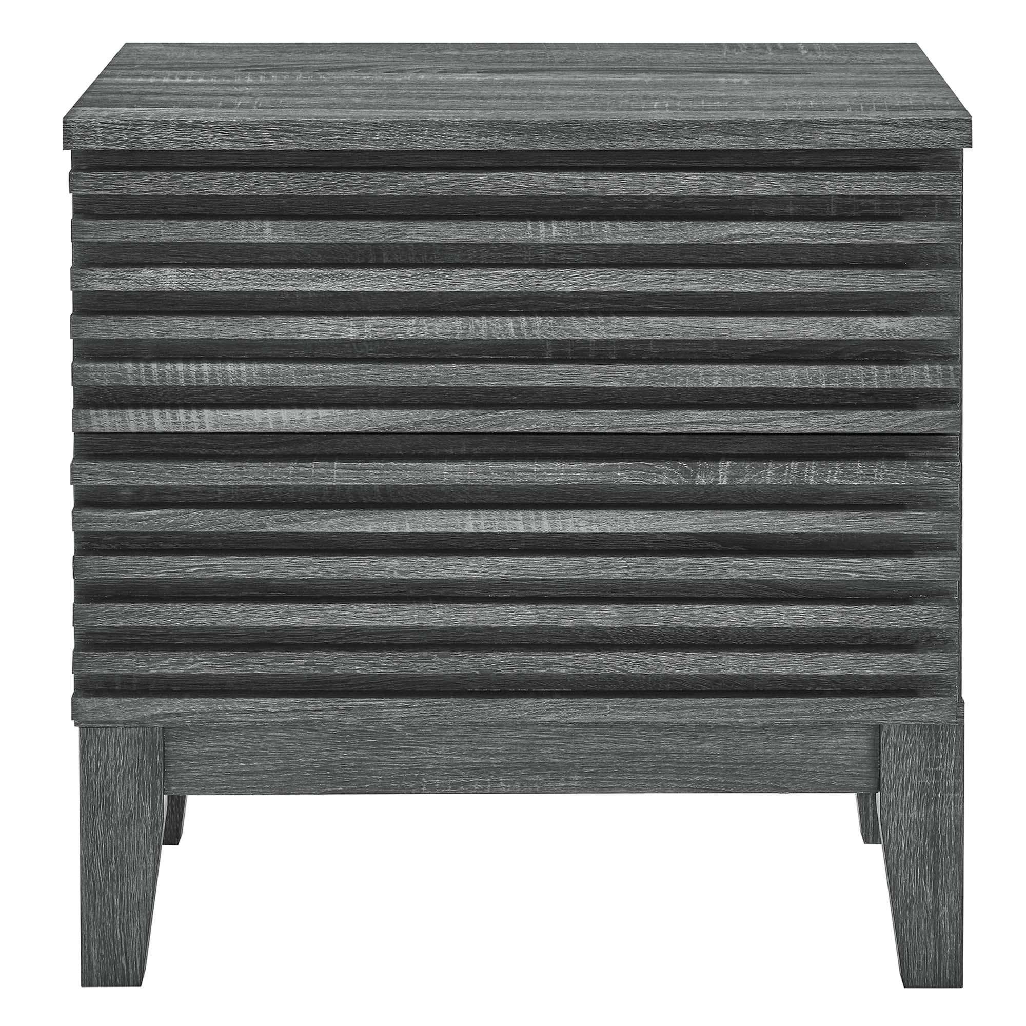 Render Two-Drawer Nightstand - Charcoal