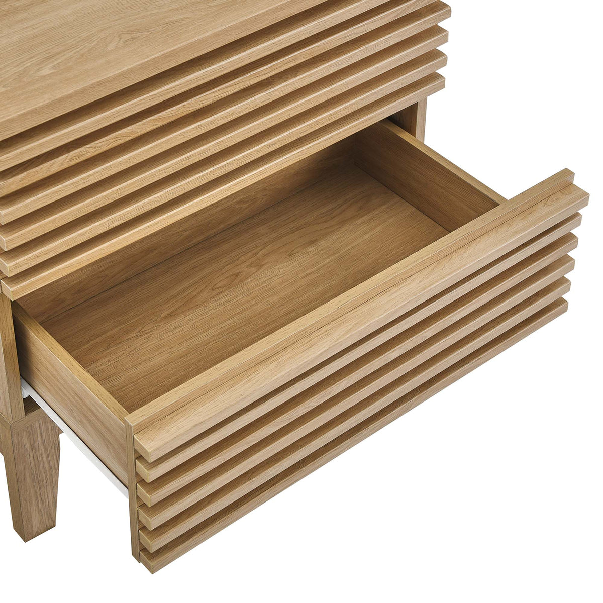 Render Two-Drawer Nightstand - Oak
