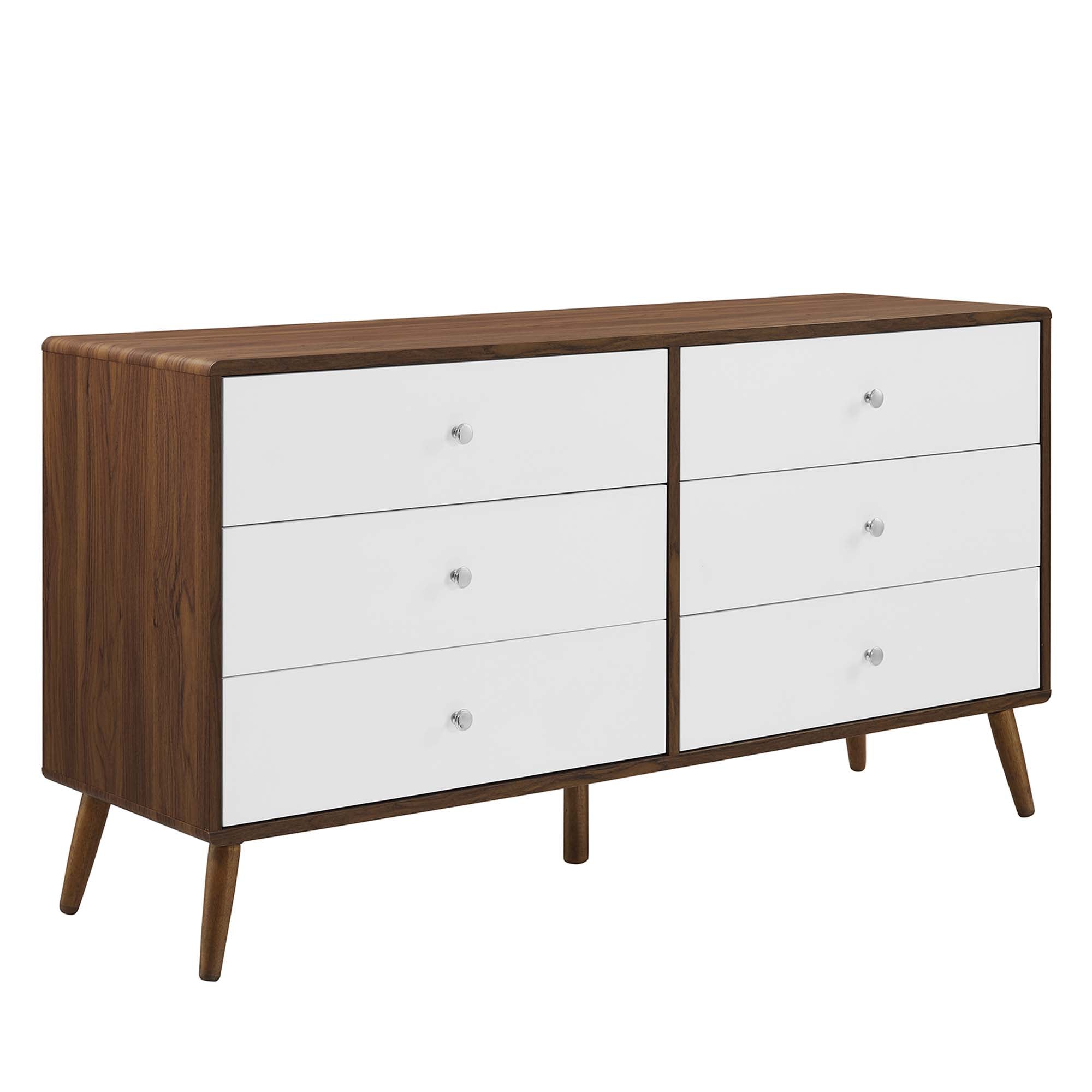 Transmit 60" Dresser - Walnut White
