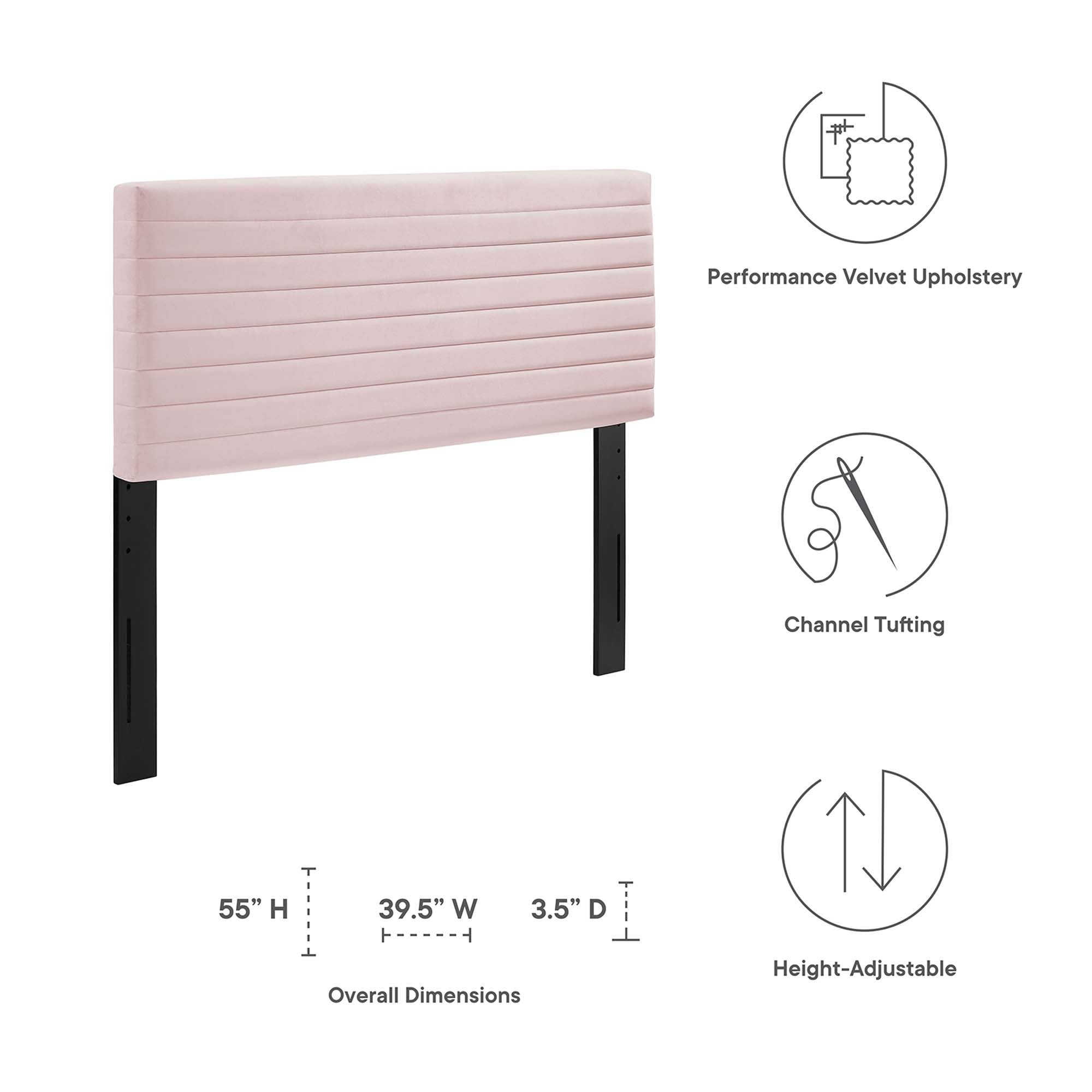 Tranquil Twin Headboard - Pink