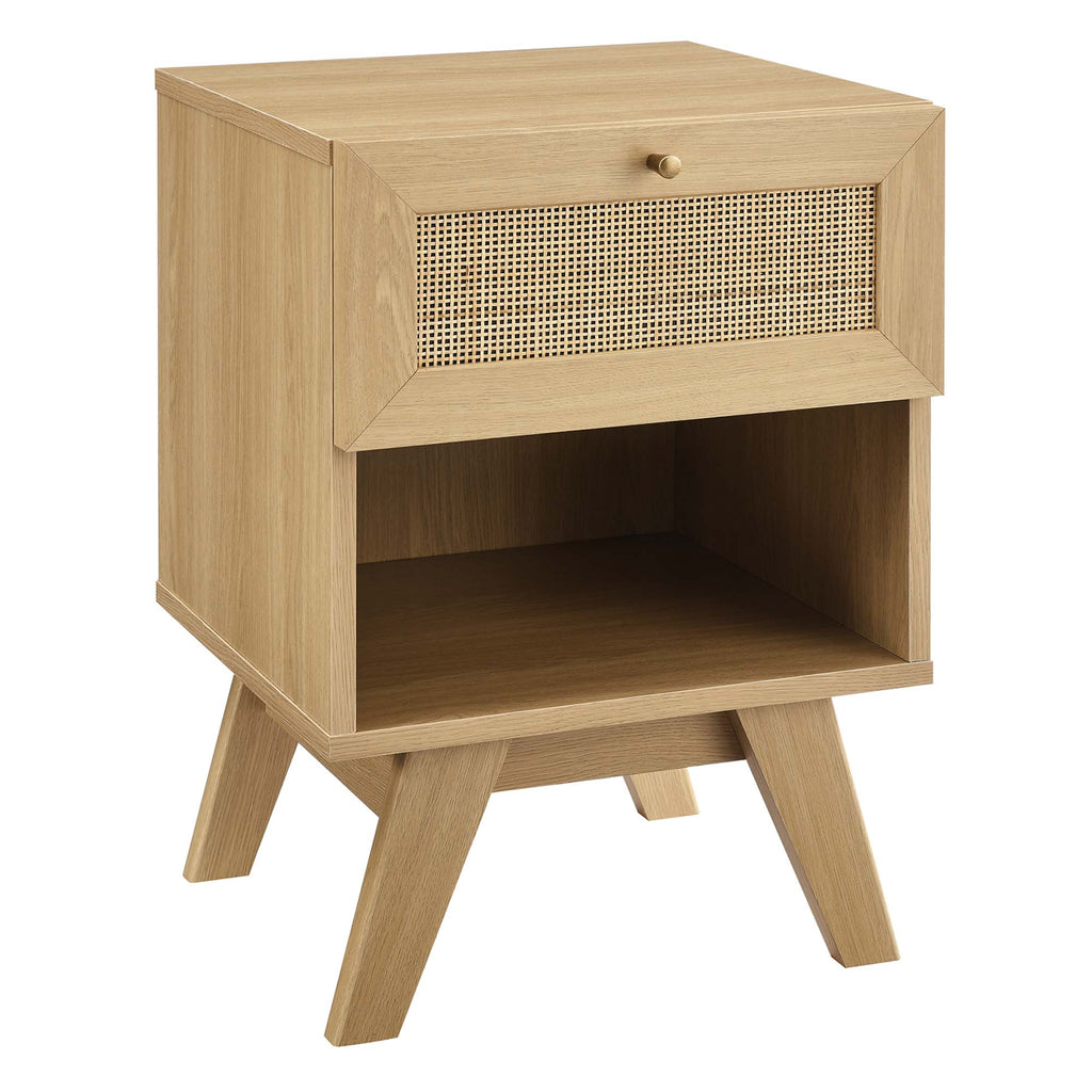 Soma 1-Drawer Nightstand - Oak