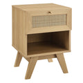 Soma 1-Drawer Nightstand - Oak