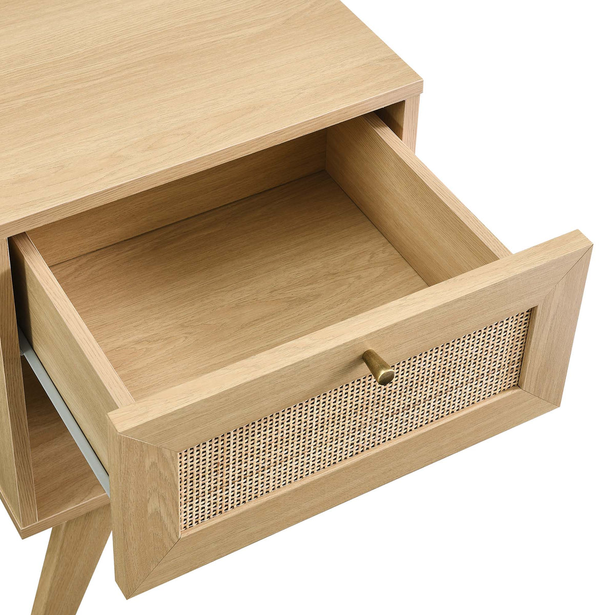 Soma 1-Drawer Nightstand - Oak