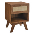 Soma 1-Drawer Nightstand - Walnut