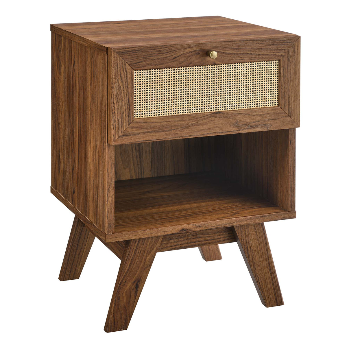 Soma 1-Drawer Nightstand - Walnut