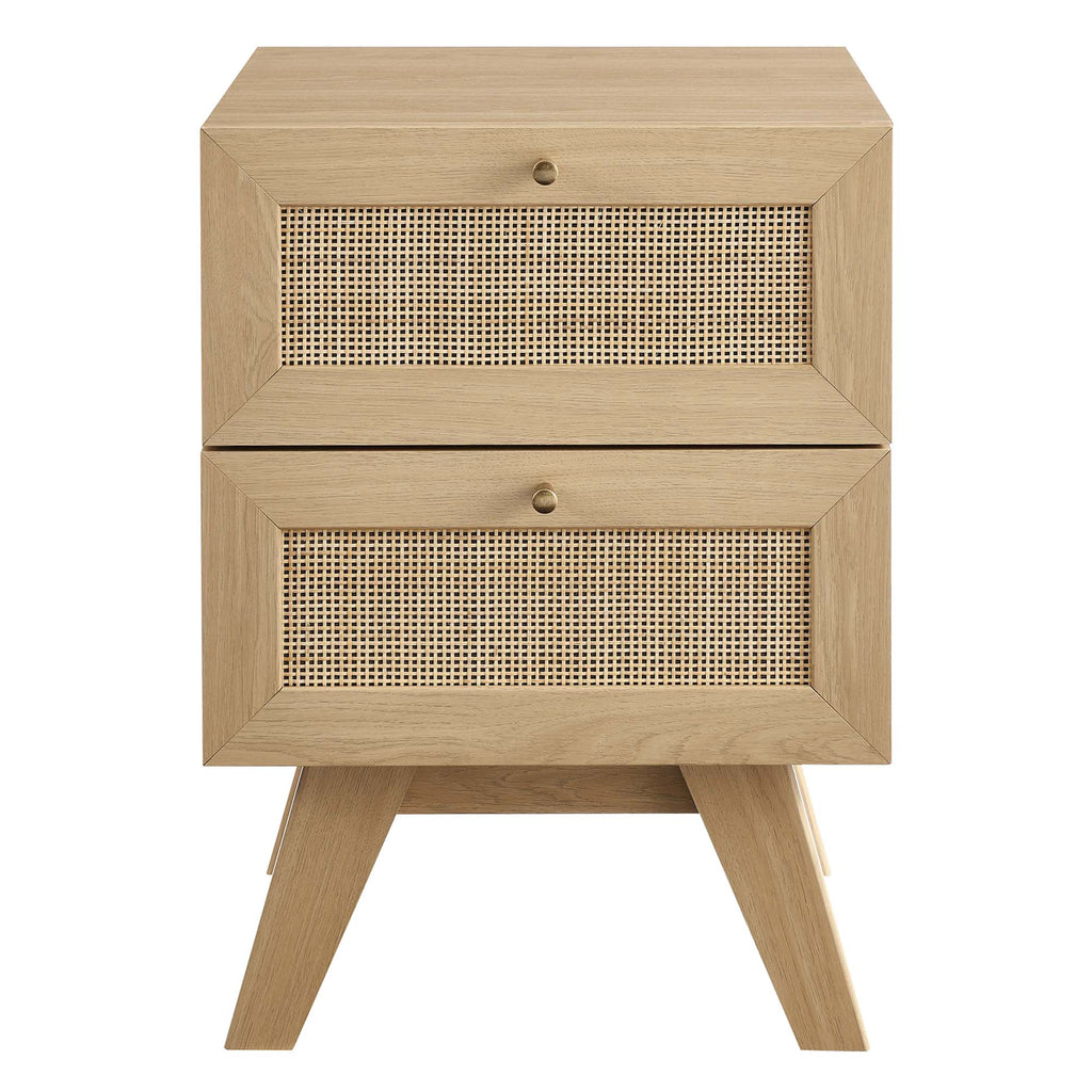 Soma 2-Drawer Nightstand - Oak