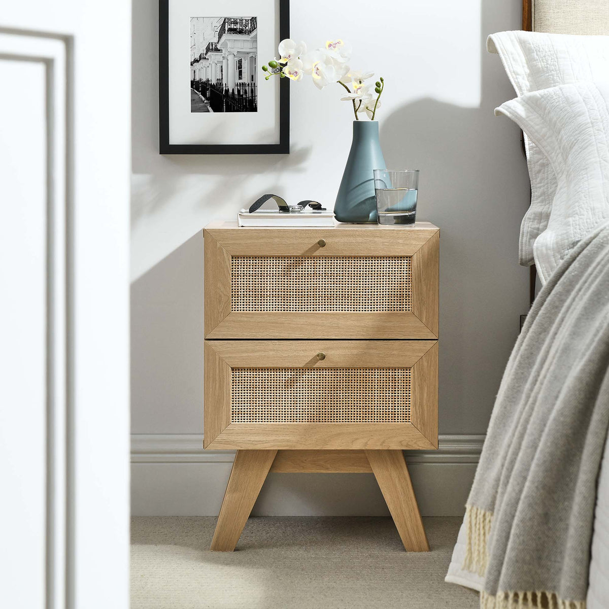 Soma 2-Drawer Nightstand - Oak