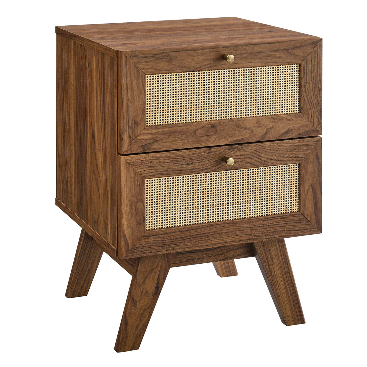 Soma 2-Drawer Nightstand - Walnut