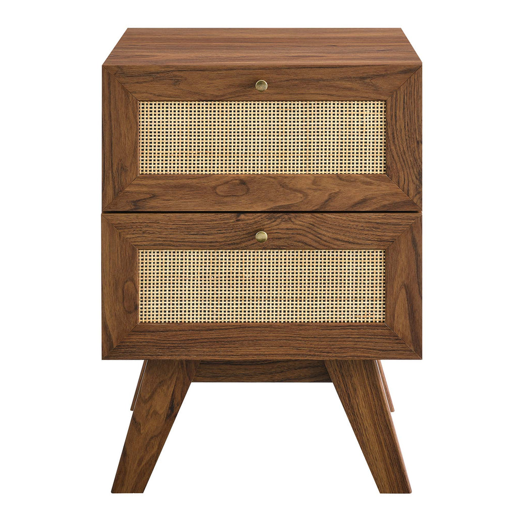 Soma 2-Drawer Nightstand - Walnut