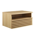 Render Wall-Mount Nightstand - Oak