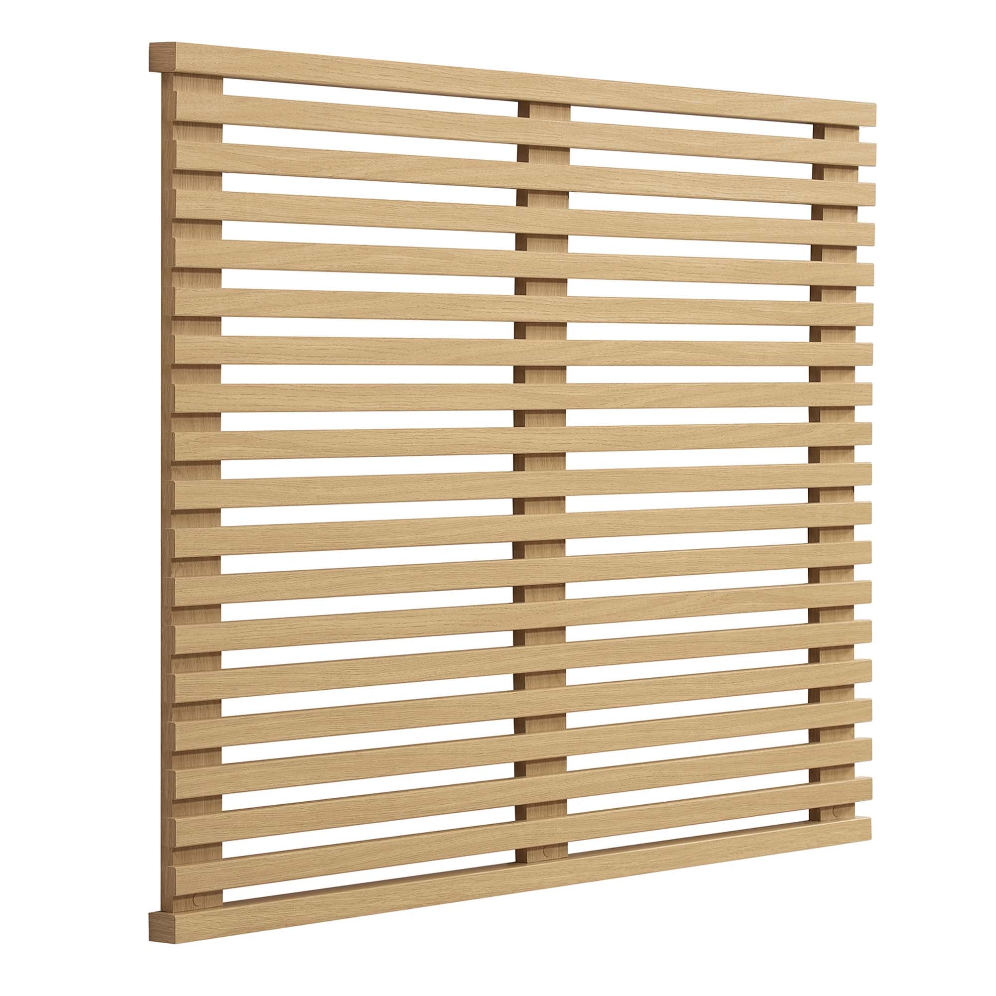 Render Wall Mount Twin Headboard - Oak