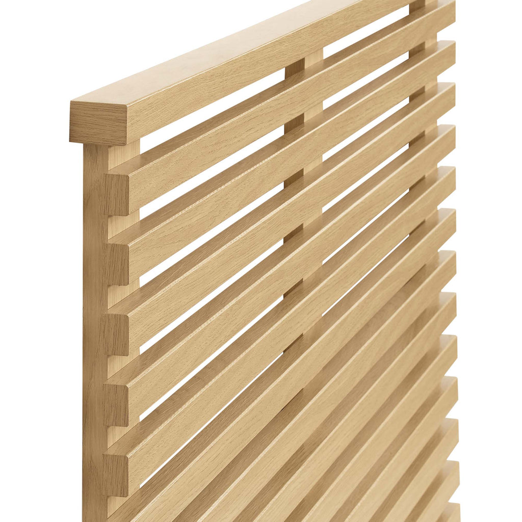 Render Wall Mount Twin Headboard - Oak