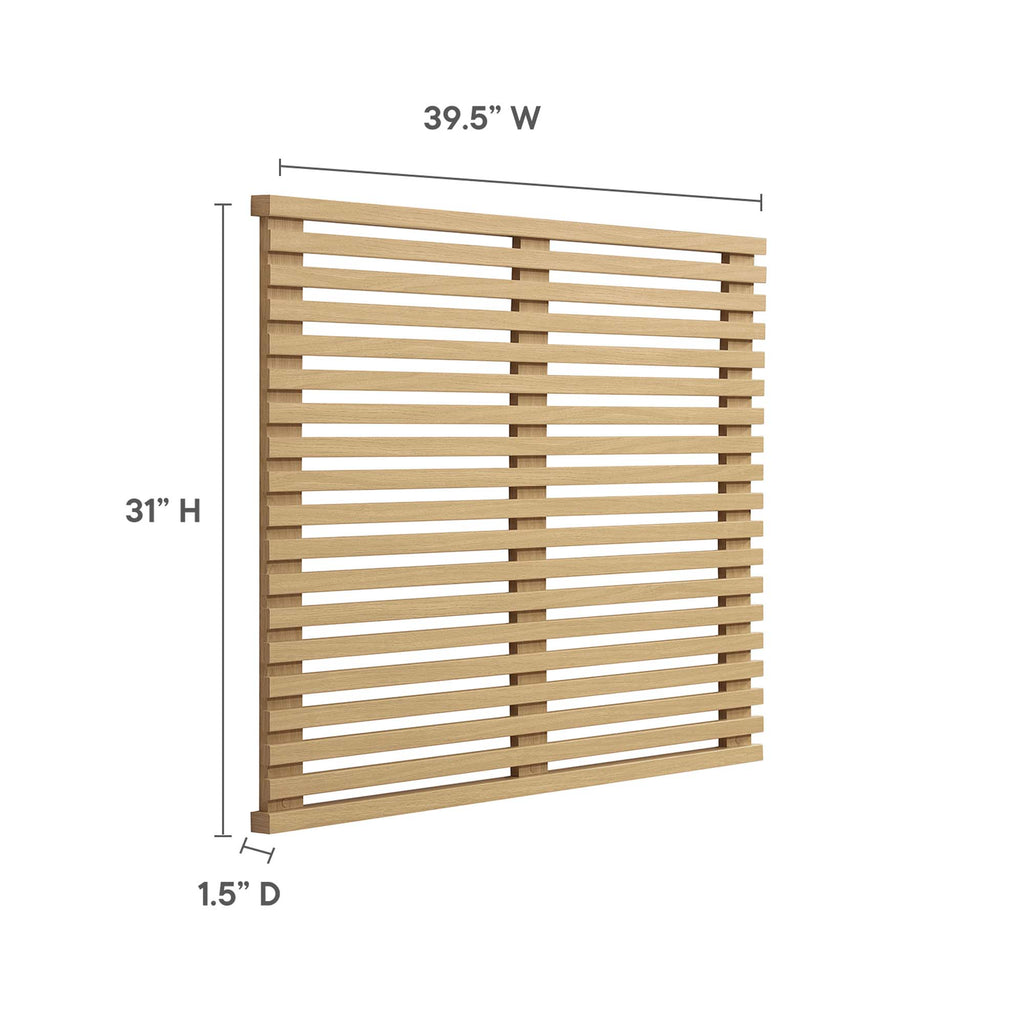 Render Wall Mount Twin Headboard - Oak