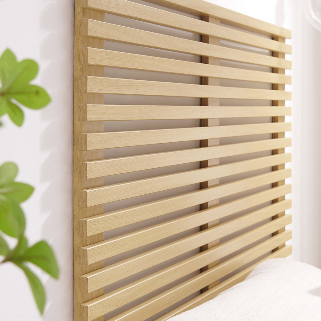 Render Wall Mount Twin Headboard - Oak