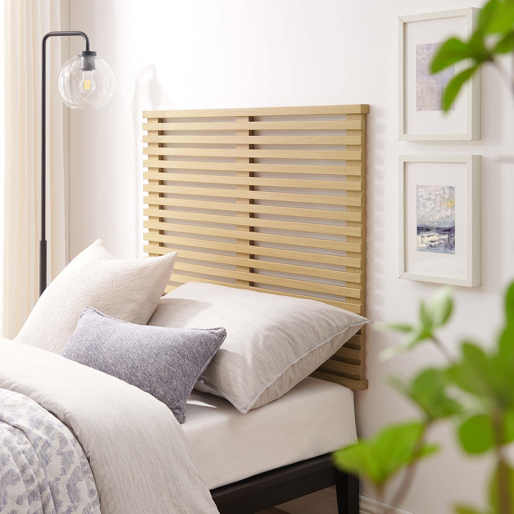 Render Wall Mount Twin Headboard - Oak